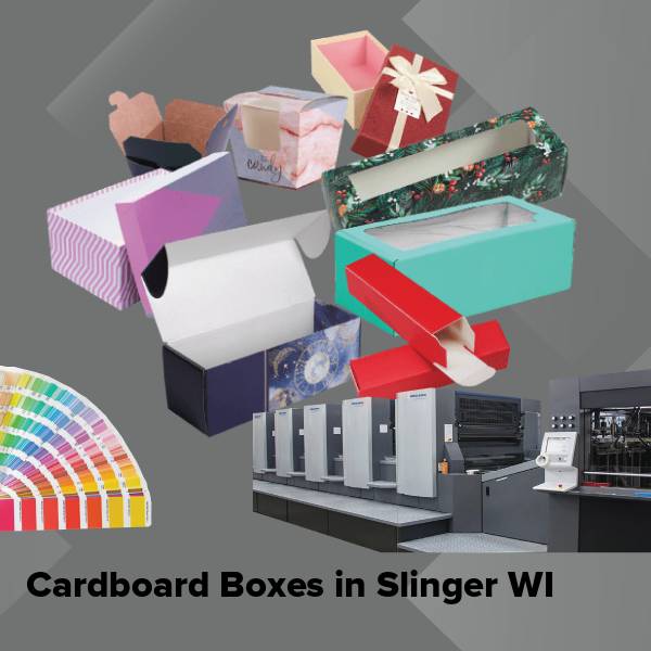 Cardboard boxes in slinger wi