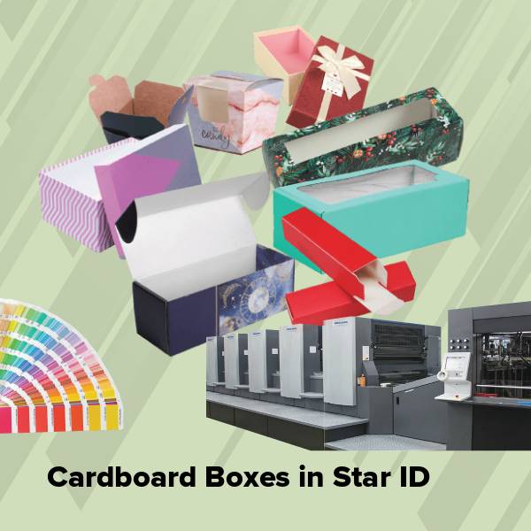 Cardboard boxes in star id