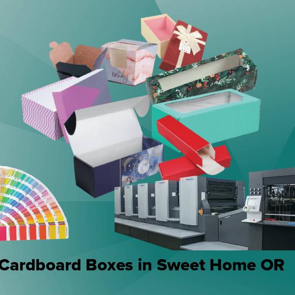 Cardboard boxes in sweet home or
