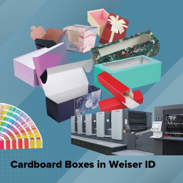 Cardboard boxes in weiser id