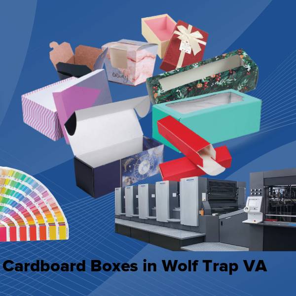 Cardboard boxes in wolf trap va