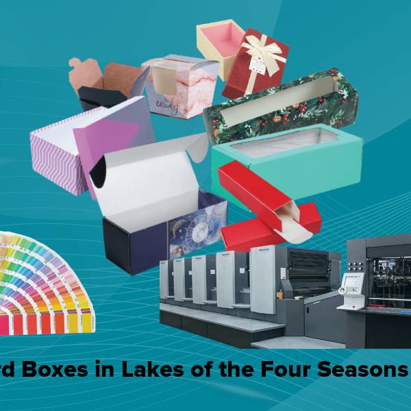 Cardboard boxes in lakes of the four seasons in
