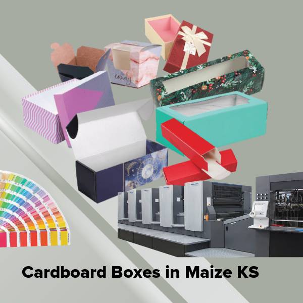 Cardboard boxes in maize ks