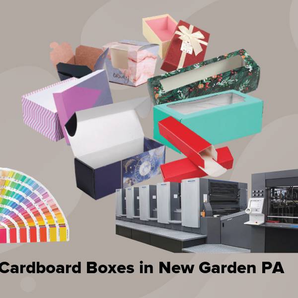 Cardboard boxes in new garden pa