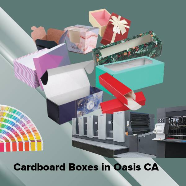 Cardboard boxes in oasis ca