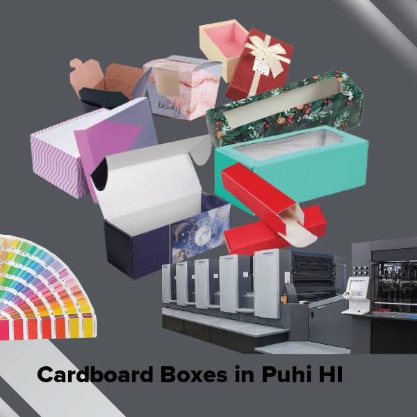 Cardboard boxes in puhi hi