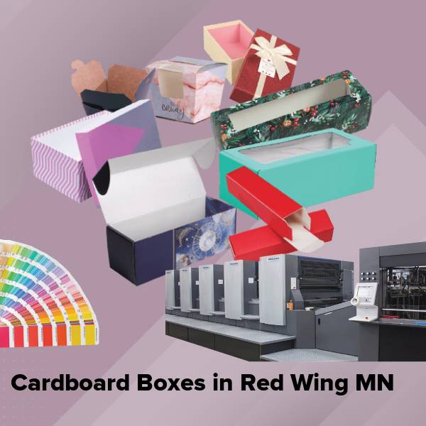 Cardboard boxes in red wing mn