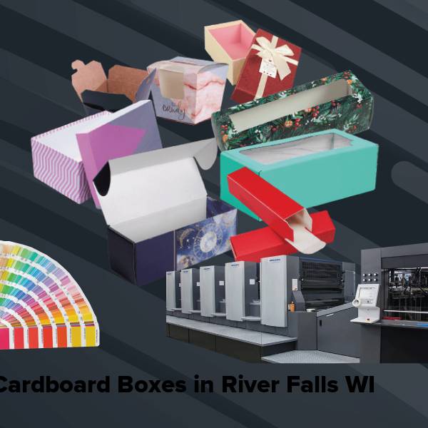 Cardboard boxes in river falls wi