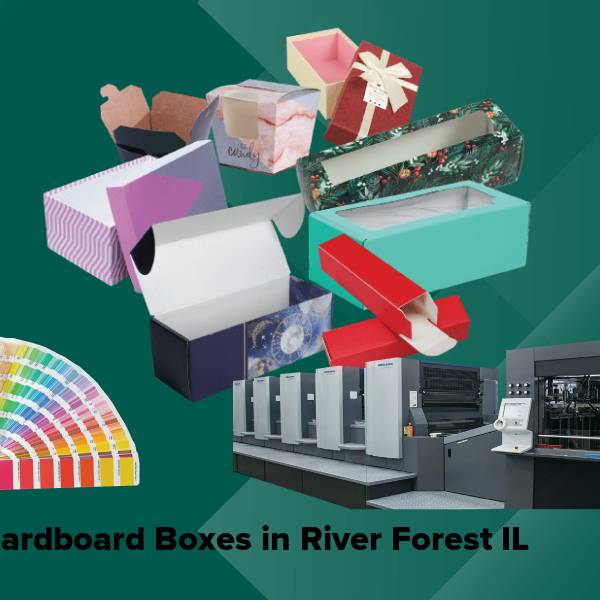 Cardboard boxes in river forest il