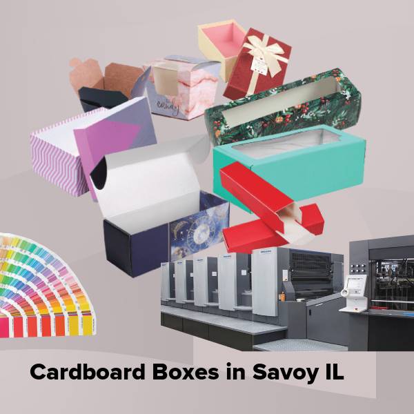 Cardboard boxes in savoy il