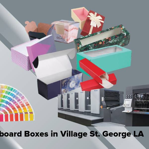 Cardboard boxes in village st. george la