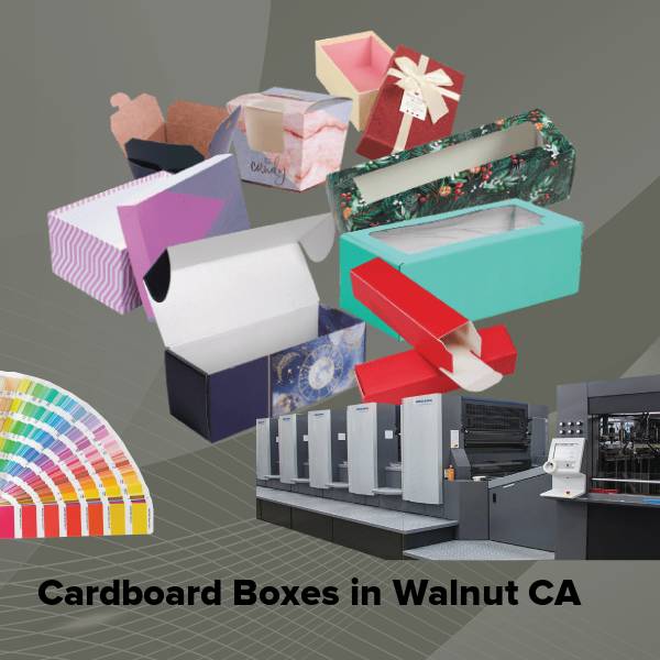 Cardboard boxes in walnut ca
