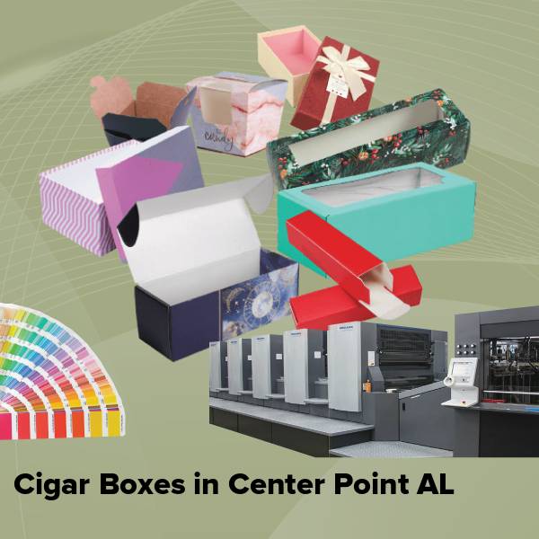 Cigar boxes in center point al