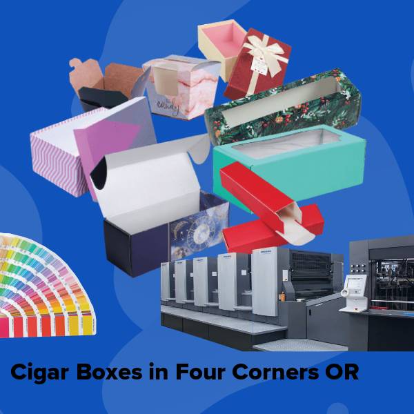 Cigar boxes in four corners or