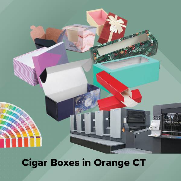 Cigar boxes in orange ct