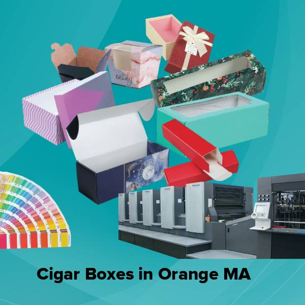 Cigar boxes in orange ma