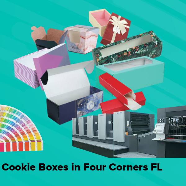 Cookie boxes in four corners fl