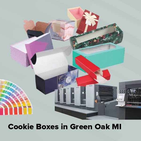 Cookie boxes in green oak mi