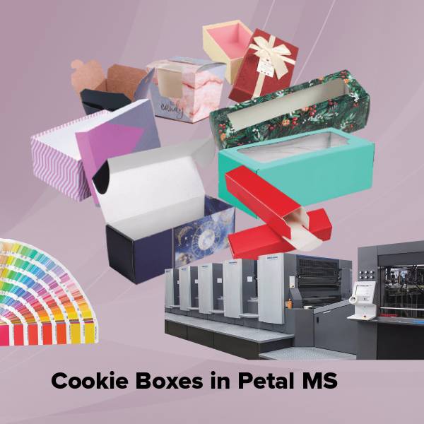 Cookie boxes in petal ms