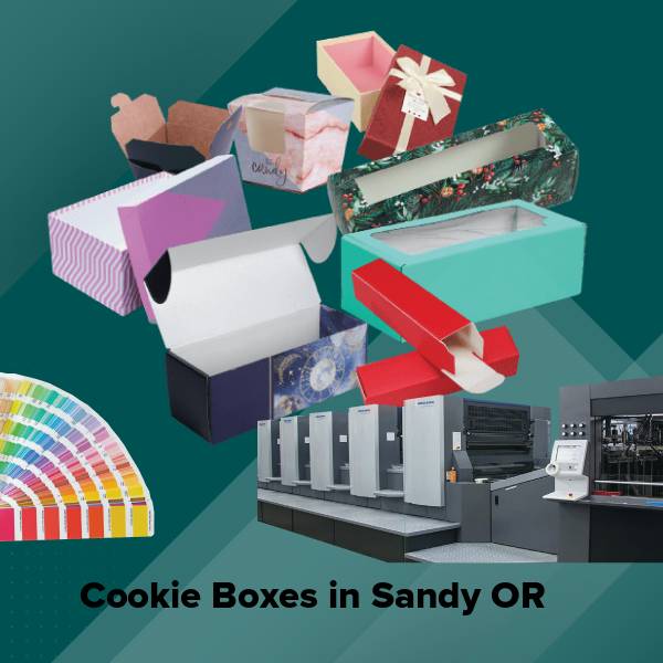 Cookie boxes in sandy or