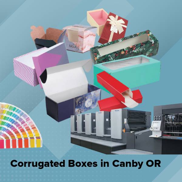 Corrugated boxes in canby or