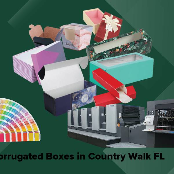 Corrugated boxes in country walk fl