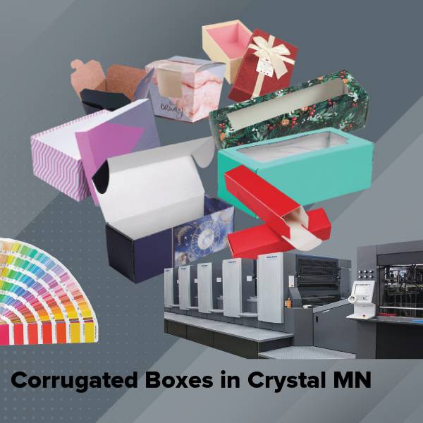 Corrugated boxes in crystal mn