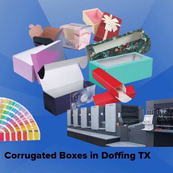 Corrugated boxes in doffing tx