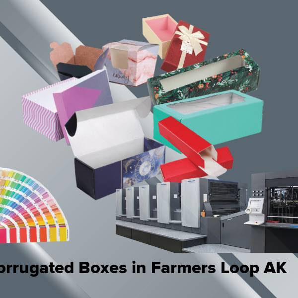 Corrugated boxes in farmers loop ak