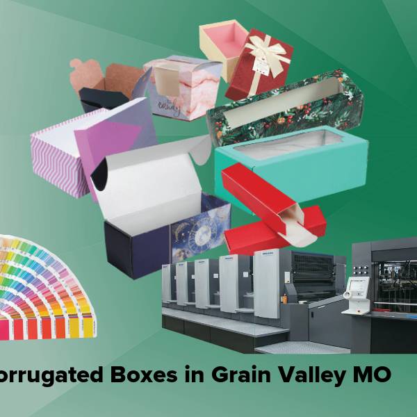 Corrugated boxes in grain valley mo