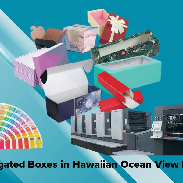 Corrugated boxes in hawaiian ocean view hi