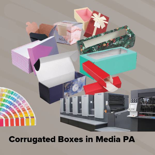 Corrugated boxes in media pa