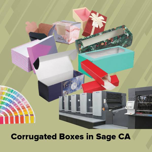 Corrugated boxes in sage ca