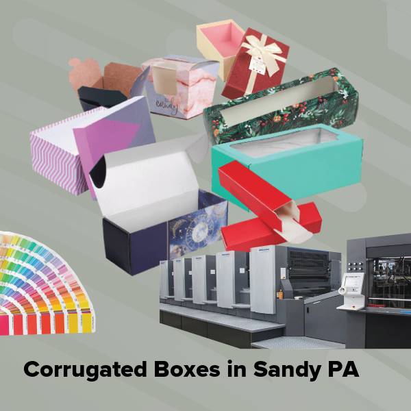 Corrugated boxes in sandy pa