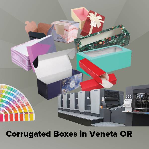 Corrugated boxes in veneta or