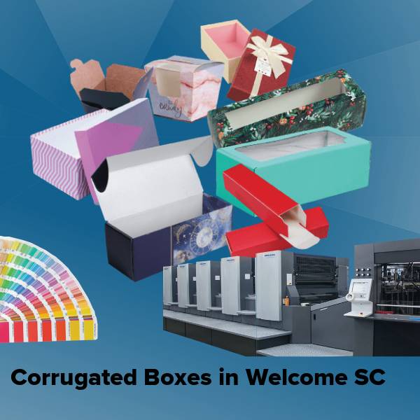 Corrugated boxes in welcome sc