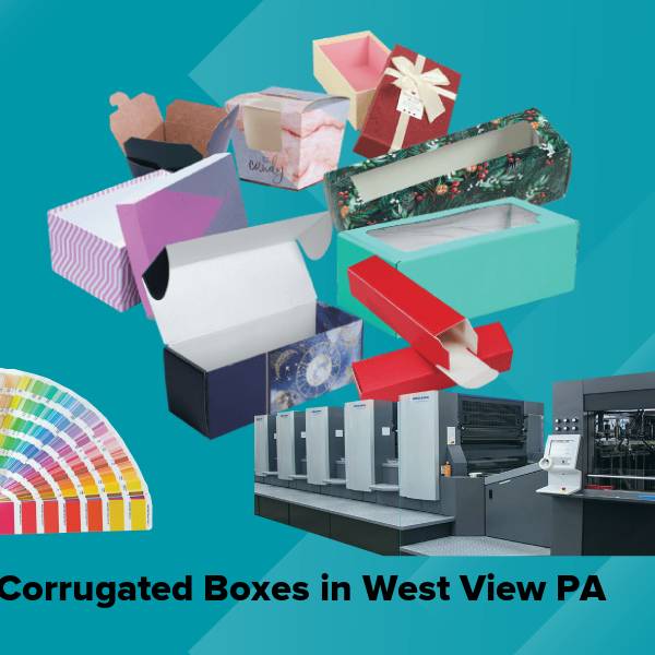 Corrugated boxes in west view pa