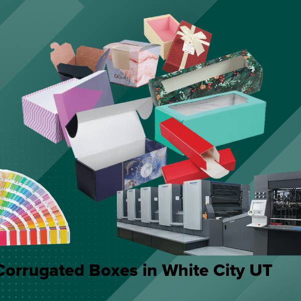 Corrugated boxes in white city ut