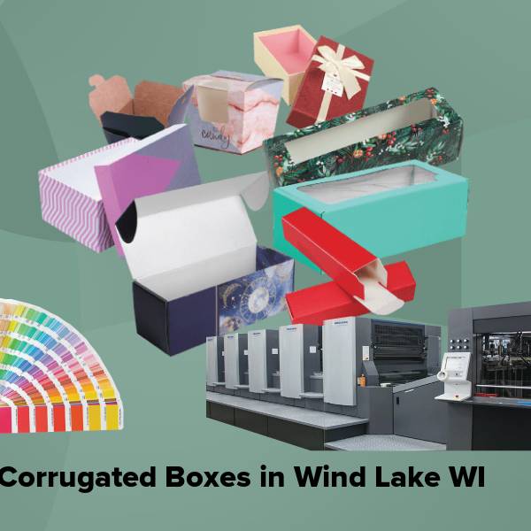 Corrugated boxes in wind lake wi