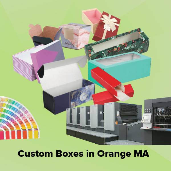 Custom boxes in orange ma