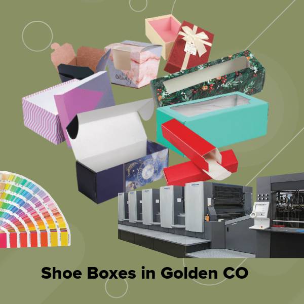 Shoe boxes in golden co