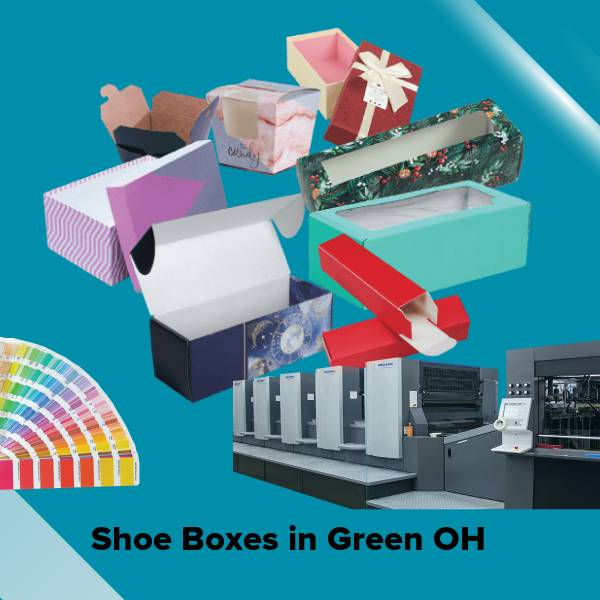 Shoe boxes in green oh