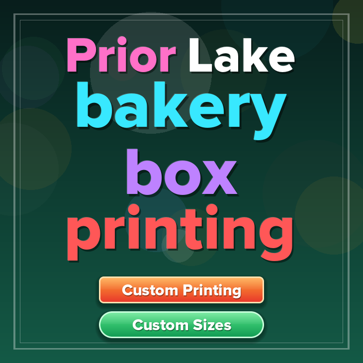 Prior Lake bakery box printing