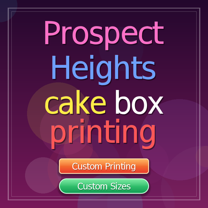 Prospect Heights cake box printing