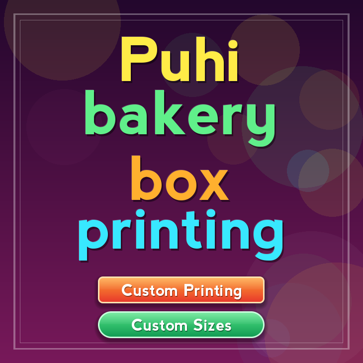 Puhi bakery box printing