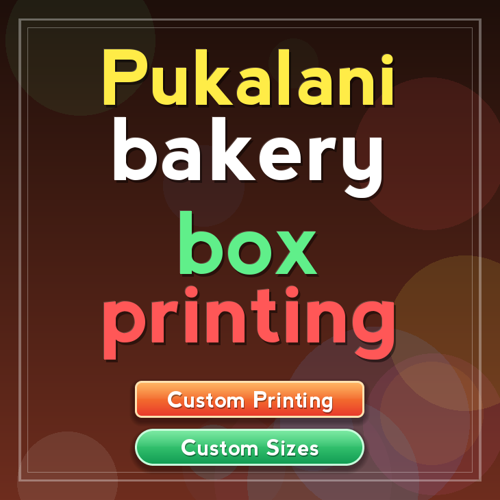 Pukalani bakery box printing