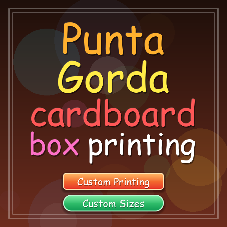 Punta Gorda cardboard box printing