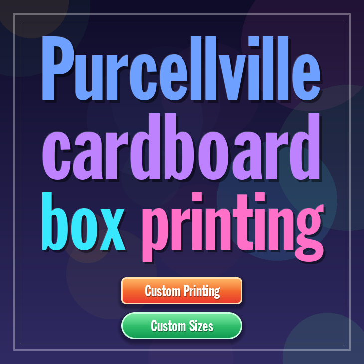 Purcellville cardboard box printing