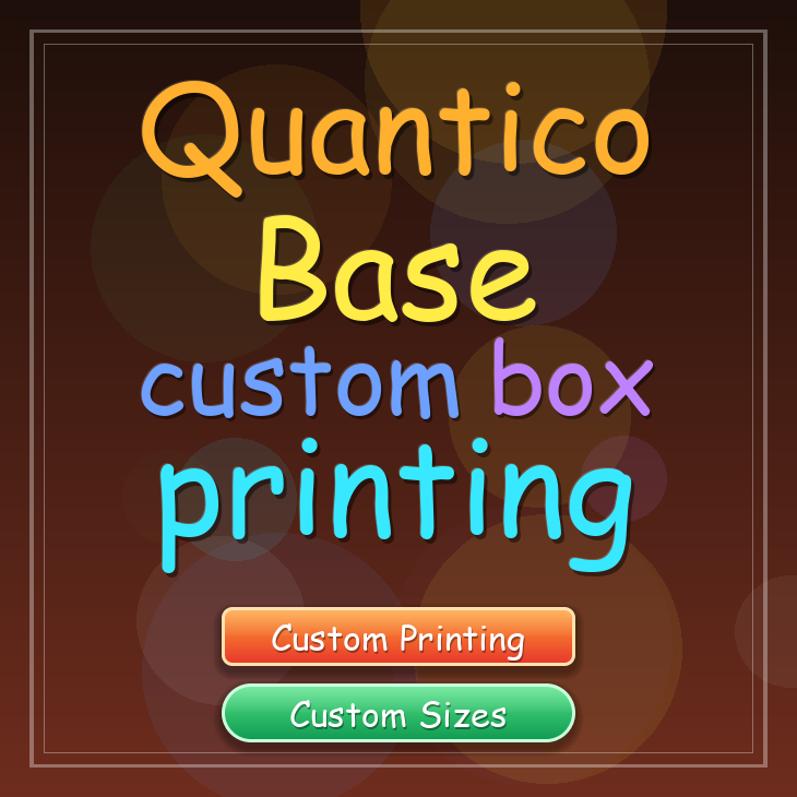 Quantico Base custom box printing