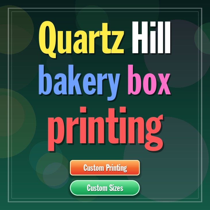 Quartz Hill bakery box printing